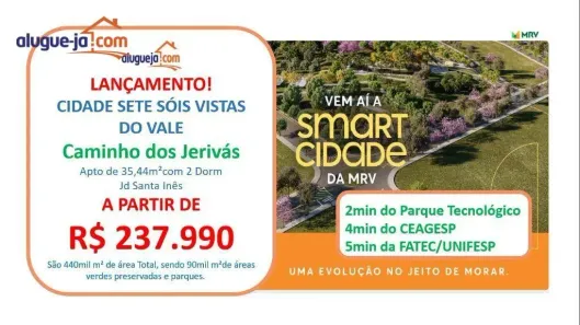 Apartamento com 2 Quartos à venda, 35m² no Jardim Santa Inês II, São José dos Campos