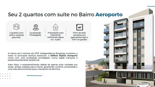 Apartamento com 2 Quartos à venda, 75m² no Aeroporto, Juiz de Fora
