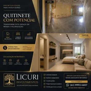 Kitnet com 1 Quarto à venda, 50m² no Núcleo Bandeirante, Brasília
