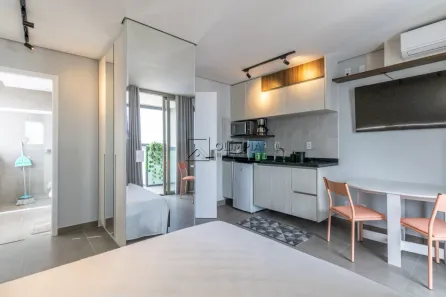 Apartamento com 1 Quarto para alugar, 32m² no Cerqueira César, São Paulo