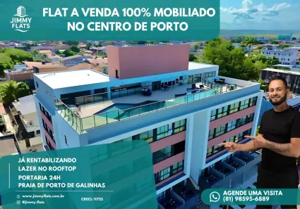 Apartamento com 1 Quarto à venda, 22m² no Porto de Galinhas, Ipojuca
