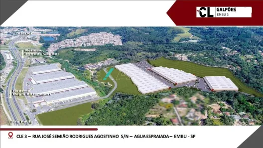 Galpão/Depósito/Armazém para alugar, 1656m² no Água Espraiada, Embu das Artes