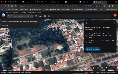 Lote/Terreno à venda, 250m² no Palmital, Colombo