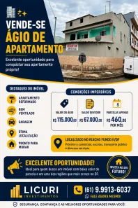 Apartamento com 2 Quartos à venda, 50m² no Riacho Fundo II, Brasília