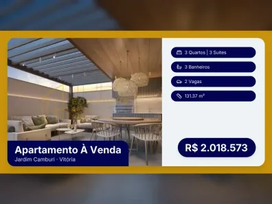 Apartamento com 3 Quartos à venda, 131m² no Jardim Camburi, Vitória