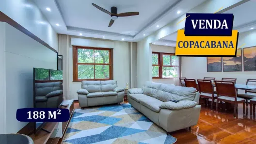 Apartamento com 4 Quartos à venda, 188m² no Copacabana, Rio de Janeiro