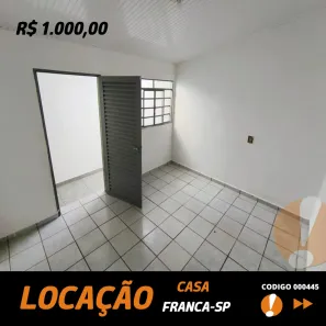 Casa com 2 Quartos para alugar, 49m² no Jardim Conceição Leite, Franca