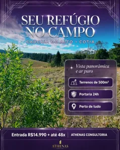 Lote/Terreno à venda, 500m² no Jardim São Luiz (Caucaia do Alto), Cotia