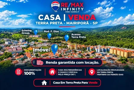 Casa com 5 Quartos à venda, 185m² no Terra Preta (Terra Preta), Mairiporã