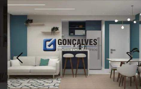 Apartamento com 2 Quartos à venda, 47m² no Vila Metalúrgica, Santo André