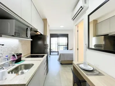 Apartamento com 1 Quarto para venda ou aluguel, 25m² no Jardim das Acácias, São Paulo