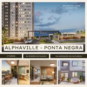 Apartamento com 2 Quartos à venda, 48m² no Ponta Negra, Manaus