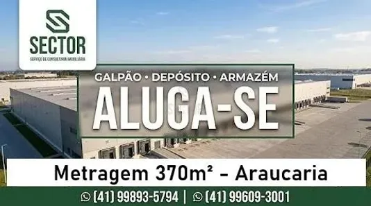 Galpão/Depósito/Armazém para alugar, 375m² no Thomaz Coelho, Araucária