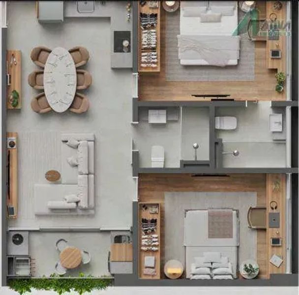 Apartamento com 2 quartos — Santa Lúcia, Belo Horizonte