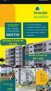 Apartamento com 2 Quartos à venda, 48m² no Mangabeira, Eusébio