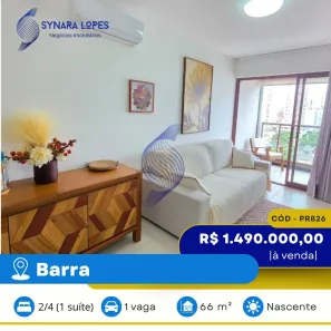 Apartamento com 2 Quartos à venda, 66m² no Barra, Salvador