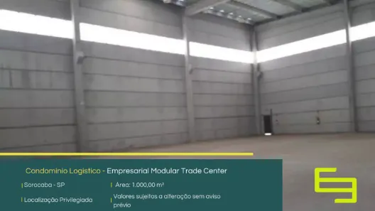 Galpão/Depósito/Armazém para alugar, 1000m² no Iporanga, Sorocaba