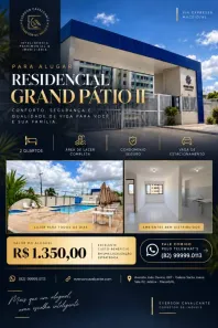 Apartamento com 2 Quartos para alugar, 49m² no Cidade Universitária, Maceió