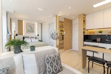 Apartamento com 1 Quarto à venda, 28m² no Centro, Curitiba