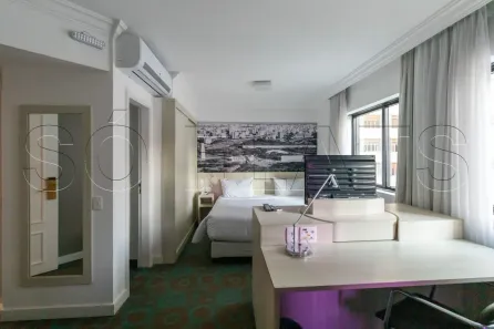 Flat com 1 Quarto para alugar, 35m² no Cerqueira César, São Paulo