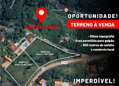 Lote/Terreno à venda, 2587m² no Portão, Atibaia