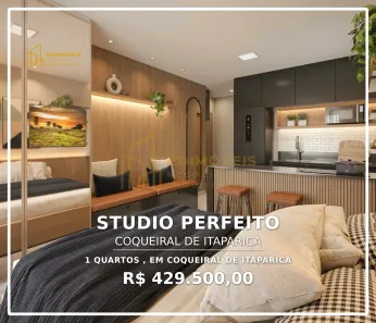 Apartamento com 1 Quarto à venda, 32m² no Coqueiral de Itaparica, Vila Velha