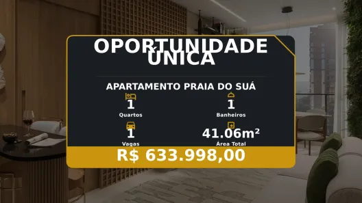Apartamento com 1 Quarto à venda, 41m² no Praia do Suá, Vitória