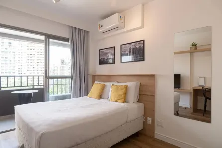 Apartamento com 1 Quarto para alugar, 24m² no Consolação, São Paulo