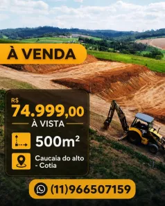 Lote/Terreno à venda, 500m² no Centro (Caucaia do Alto), Cotia