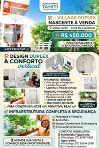 Casa de Condomínio com 2 Quartos à venda, 85m² no Vilas do Atlântico, Lauro de Freitas