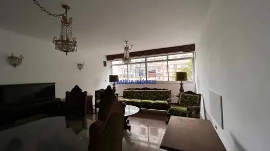 Apartamento com 3 Quartos para alugar, 137m² no Gonzaga, Santos