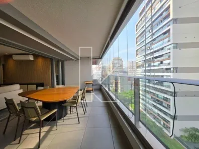 Apartamento com 3 Quartos para alugar, 128m² no Cidade Monções, São Paulo