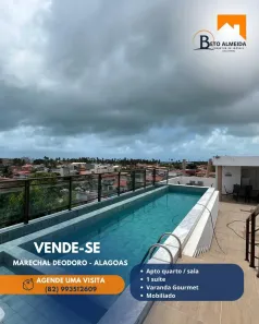 Apartamento com 1 Quarto à venda, 51m² no Praia do Francês, Marechal Deodoro