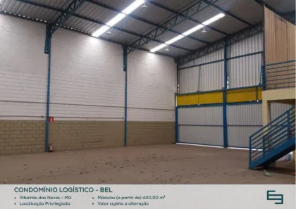 Galpão/Depósito/Armazém para alugar, 420m² no Liberdade, Ribeirão das Neves