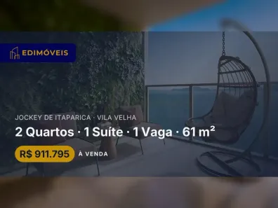 Apartamento com 2 Quartos à venda, 61m² no Jockey de Itaparica, Vila Velha