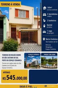 Casa com 2 Quartos à venda, 160m² no Cerâmica, São Caetano do Sul