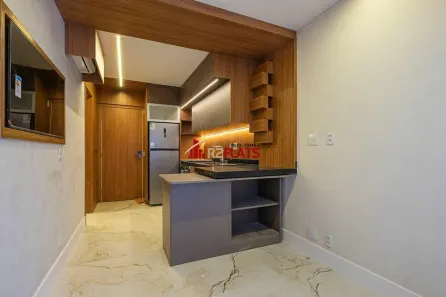 Flat com 1 Quarto para alugar, 33m² no Pinheiros, São Paulo