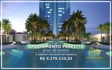Apartamento com 3 Quartos à venda, 156m² no Jockey de Itaparica, Vila Velha