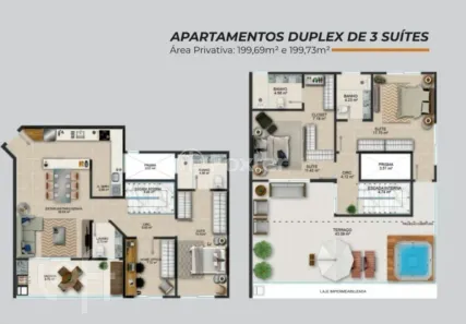 Cobertura com 3 Quartos à venda, 201m² no Coqueiros, Florianópolis