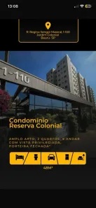 Apartamento com 2 Quartos à venda, 48m² no Jardim Colonial, Bauru