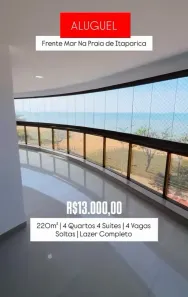 Apartamento com 4 Quartos para alugar, 220m² no Praia de Itaparica, Vila Velha