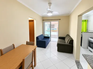 Apartamento com 1 Quarto para alugar, 55m² no Aviação, Praia Grande