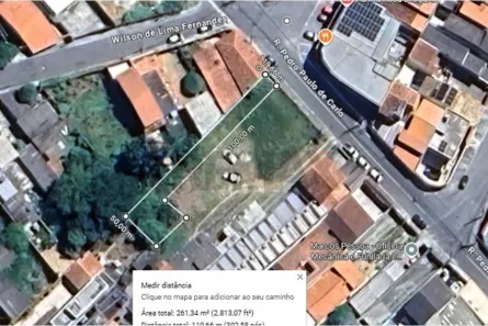Lote/Terreno à venda, 259m² no Vila São Sebastião, Mogi das Cruzes