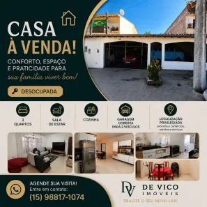 Casa com 3 Quartos à venda, 202m² no Jardim Jatobá, Sorocaba
