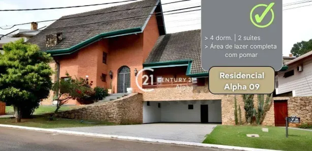 Casa de Condomínio com 4 Quartos para venda ou aluguel, 575m² no Alphaville, Santana de Parnaíba