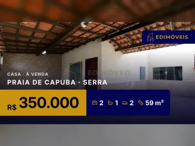 Casa com 2 Quartos à venda, 59m² no Praia de Capuba, Serra
