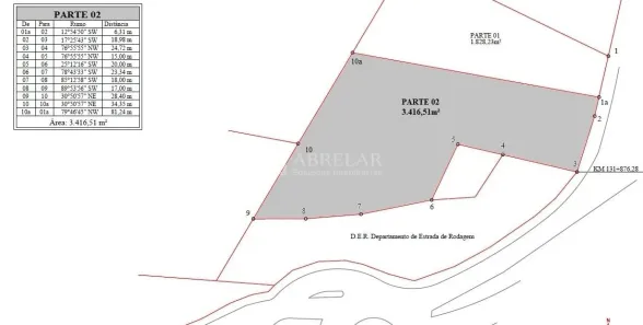 Lote/Terreno à venda, 3416m² no Roseira de Cima, Jaguariúna