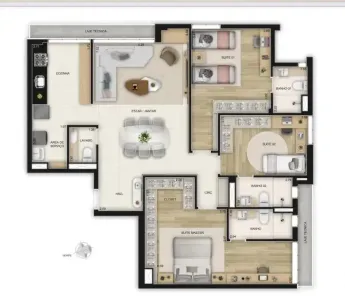 Apartamento com 3 Quartos à venda, 112m² no Savassi, Belo Horizonte