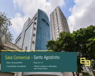 Sala Comercial à venda, 61m² no Santo Agostinho, Belo Horizonte