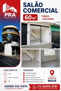 Ponto Comercial para alugar, 60m² no Vila Augusto, Mauá